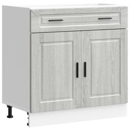 Berkfield Home Kitchen Base Cabinet¬†Porto Grey Sonoma Engineered Wood - thumbnail 2