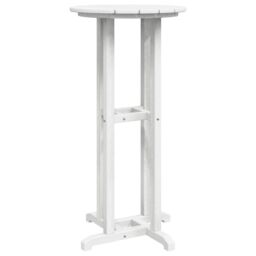 Berkfield Home Bar Table White 55x55x107 cm HDPE - Size: 55 x 55 x 107 cm - thumbnail 6