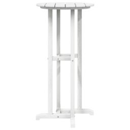 Berkfield Home Bar Table White 55x55x107 cm HDPE - Size: 55 x 55 x 107 cm - thumbnail 4