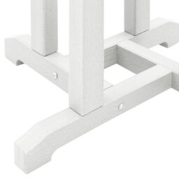 Berkfield Home Bar Table White 55x55x107 cm HDPE - Size: 55 x 55 x 107 cm - thumbnail 8