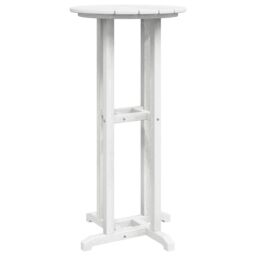 Berkfield Home Bar Table White 55x55x107 cm HDPE - Size: 55 x 55 x 107 cm - thumbnail 2