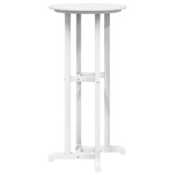 Berkfield Home Bar Table White 55x55x107 cm HDPE - Size: 55 x 55 x 107 cm - thumbnail 5