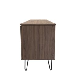 Ready Assembled 2 U Fuji 2 Drawer 2 Door Wide Sideboard (Ready Assembled) in Walnut - thumbnail 2
