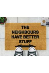 Artsy Mats Neighbours Have Better Stuff Doormat in Black - Size: 40 cm x 60 cm - thumbnail 4