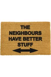 Artsy Mats Neighbours Have Better Stuff Doormat in Black - Size: 40 cm x 60 cm - thumbnail 1