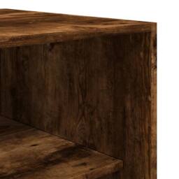 Berkfield Home Wardrobe Smoked Oak 100x50x200 cm Engineered Wood in Brown - Size: 100 x 50 x 200 cm - thumbnail 7