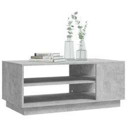 Berkfield Home Coffee Table Concrete Grey 102x55x43 cm Engineered Wood - Size: 102 x 55 x 43 cm - thumbnail 4