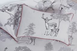 Rapport Home Sherwood Polycotton Duvet Cover Set With Pillowcase in Light Grey - Size: Double - thumbnail 3