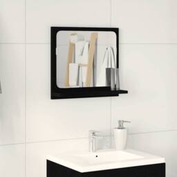 Berkfield Home Beautiful Bathroom Mirror Black Oak 40x10.5x37 cm Engineered Wood - thumbnail 2