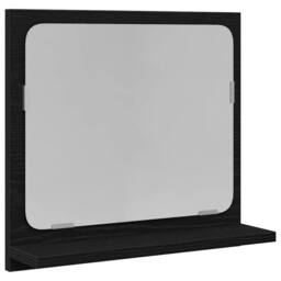Berkfield Home Beautiful Bathroom Mirror Black Oak 40x10.5x37 cm Engineered Wood - thumbnail 3
