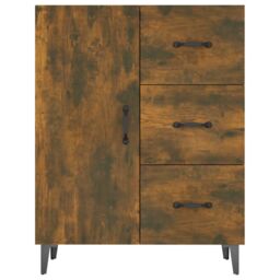 Berkfield Home Sideboard Smoked Oak 69.5x34x90 cm Engineered Wood in Brown - thumbnail 5