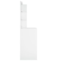 Berkfield Home Dressing Table with LED White 60x40x140 cm - Size: 60 x 40 x 140 cm - thumbnail 6