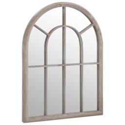 Berkfield Home Garden Mirror Sand 60x45 cm Iron for Outdoor Use in Cream - thumbnail 1