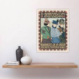 "Artery8 Barnasconi Clothes Advert Vintage Wall Art Print Georg van Caspel - Size: W12"" x H16""" - thumbnail 4