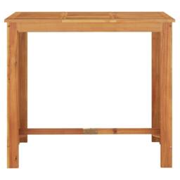 Berkfield Home 5 Piece Garden Bar Set Grey Solid Wood Acacia & Poly Rattan - thumbnail 7