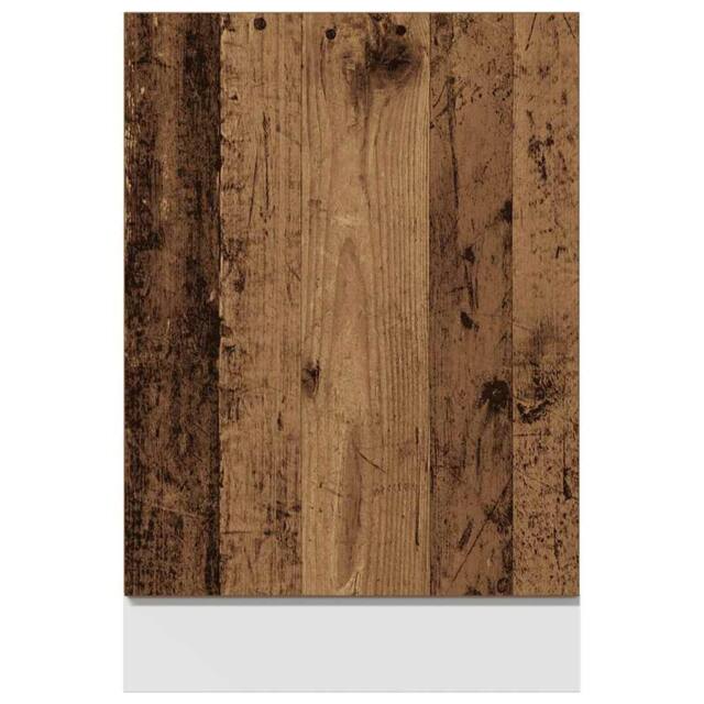 Berkfield Home Durable Dishwasher Panel Old Wood 45x3x67 cm Engineered Wood in Brown - Size: 45 x 3 x 67 cm - image 1