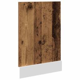 Berkfield Home Durable Dishwasher Panel Old Wood 45x3x67 cm Engineered Wood in Brown - Size: 45 x 3 x 67 cm - thumbnail 5