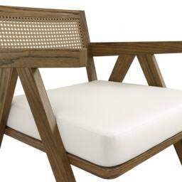 Lemon Pavilion Furniture Arizona Indoor Chair - Weave/Pine - L71.5xW63xH74 cm - Ecru/Smoked in Light Brown - thumbnail 5