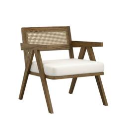 Lemon Pavilion Furniture Arizona Indoor Chair - Weave/Pine - L71.5xW63xH74 cm - Ecru/Smoked in Light Brown