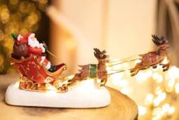 Marco Paul Pre-Lit Santa & Sleigh Christmas Decoration - thumbnail 9