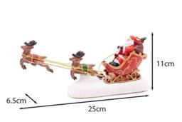 Marco Paul Pre-Lit Santa & Sleigh Christmas Decoration - thumbnail 2