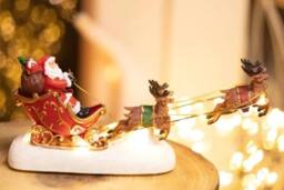 Marco Paul Pre-Lit Santa & Sleigh Christmas Decoration - thumbnail 4
