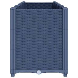 Berkfield Home Garden Planter Blue Grey 160x40x53 cm PP - Size: 160 x 40 x 53 cm - thumbnail 4
