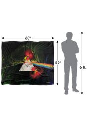 Pink Floyd Dark Side of The Moon Silky Touch Super Soft Throw Blanket 152 X 127 cm in White - thumbnail 5