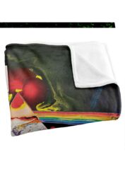Pink Floyd Dark Side of The Moon Silky Touch Super Soft Throw Blanket 152 X 127 cm in White - thumbnail 3