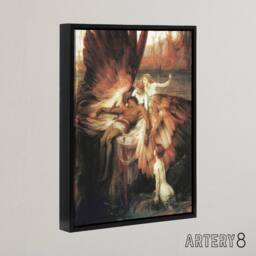 "Artery8 Herbert James Draper The Lament for Icarus Framed Canvas Wall Art Print - Size: W12"" x H16""" - thumbnail 2