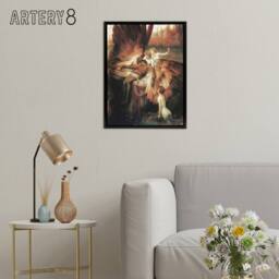 "Artery8 Herbert James Draper The Lament for Icarus Framed Canvas Wall Art Print - Size: W12"" x H16""" - thumbnail 3