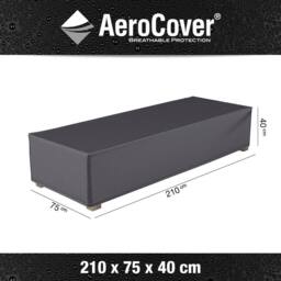 Ruma AeroCover Loungebeds Waterproof Breathable Polyester Cover W210xD75xH40cm in Dark Grey - Size: 1 Pack - thumbnail 2