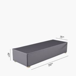 Ruma AeroCover Loungebeds Waterproof Breathable Polyester Cover W210xD75xH40cm in Dark Grey - Size: 1 Pack - thumbnail 6