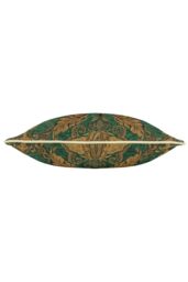 Paoletti Shiraz Traditional Jacquard Pipe Trimmed Cushion in Emerald - Size: 45 cm x 45 cm - thumbnail 2
