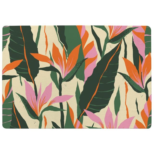Benjamin Tate Design Jungle Plants Designer Rug in Natural - Size: Large - image 1