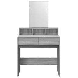 Berkfield Home Dressing Table with Mirror Grey Sonoma 80x41x144.5 cm - thumbnail 4