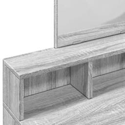 Berkfield Home Dressing Table with Mirror Grey Sonoma 80x41x144.5 cm - thumbnail 7