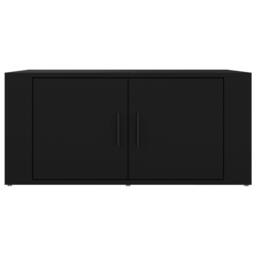 Berkfield Home Decorative Coffee Table Black 80x50x36 cm Engineered Wood - Size: 80 x 50 x 36 cm - thumbnail 5