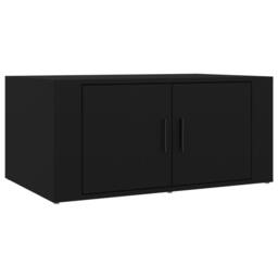 Berkfield Home Decorative Coffee Table Black 80x50x36 cm Engineered Wood - Size: 80 x 50 x 36 cm - thumbnail 3