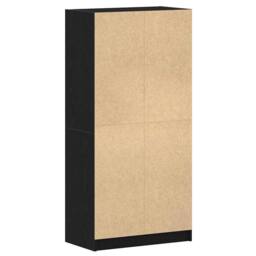 Berkfield Home Highboard with Doors Black Oak 68x37x142 cm Engineered Wood - Size: 68 x 37 x 142 cm - thumbnail 6