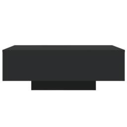 Berkfield Home Modern Coffee Table with LED Lights Black 85x55x31 cm - Size: 85 x 55 x 31 cm - thumbnail 7