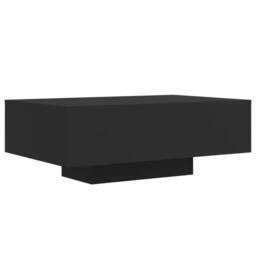 Berkfield Home Modern Coffee Table with LED Lights Black 85x55x31 cm - Size: 85 x 55 x 31 cm - thumbnail 1