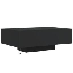 Berkfield Home Modern Coffee Table with LED Lights Black 85x55x31 cm - Size: 85 x 55 x 31 cm - thumbnail 8