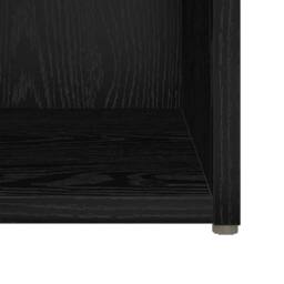 Berkfield Home TV Cabinet Set with Shelf with Storage 6 pcs Black Oak Engineered Wood - thumbnail 7