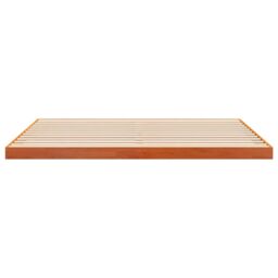 Berkfield Home Bed Frame without Mattress Wax Brown 200x200 cm Solid Wood Pine - thumbnail 5
