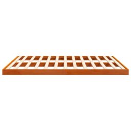 Berkfield Home Bed Frame without Mattress Wax Brown 200x200 cm Solid Wood Pine - thumbnail 6