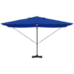 Berkfield Home Azure Blue Cantilever Umbrella Azure blue Polyester canopy Large - thumbnail 5