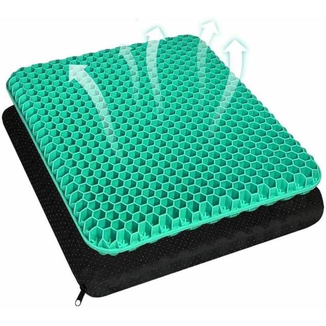 NESTLUNE Double Thick Gel Seat Cushion Pad in Green - Size: 100 cm x 190 cm - image 1