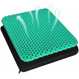 NESTLUNE Double Thick Gel Seat Cushion Pad in Green - Size: 100 cm x 190 cm - thumbnail 1