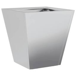 Berkfield Home Garden Planter 30x30x30 cm Galvanised Steel in Grey - Size: 30 x 30 x 30 cm - thumbnail 6